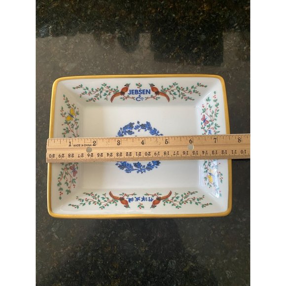 Commemorative Jebsen & Co. 7 1/2" Rectangular Small Bowl, 1895-1995 - Picture 7 of 8